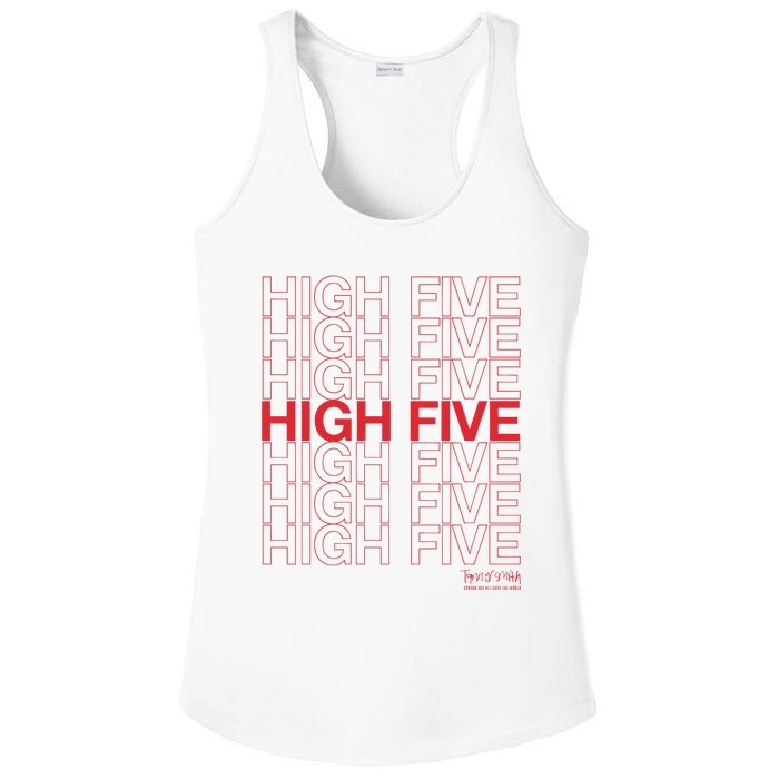 High Five Spread Joy All Over The World Ladies PosiCharge Competitor Racerback Tank