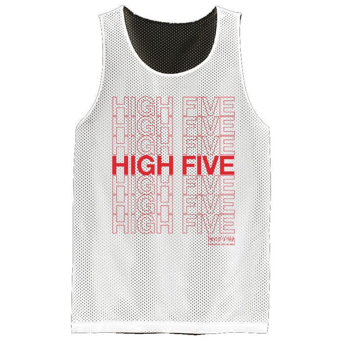 High Five Spread Joy All Over The World Mesh Reversible Basketball Jersey Tank