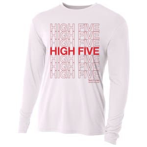 High Five Spread Joy All Over The World Cooling Performance Long Sleeve Crew