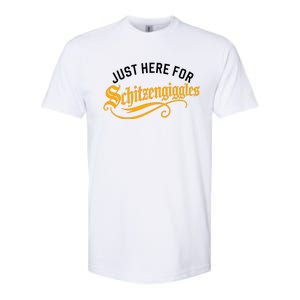 Here For Schitzengiggles Oktoberfest Group Bachelor Party Softstyle CVC T-Shirt