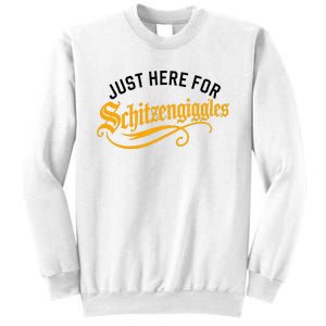 Here For Schitzengiggles Oktoberfest Group Bachelor Party Sweatshirt