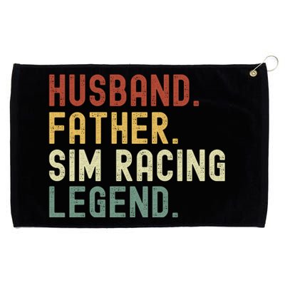 Husband Father Sim Racing Legend Racing Sim Esport Sim Racer Sim Racing Gamer Grommeted Golf Towel