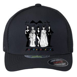 Halloween Friends Squad Goals Horror Squad Queens Flexfit Unipanel Trucker Cap