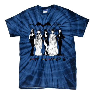 Halloween Friends Squad Goals Horror Squad Queens Tie-Dye T-Shirt