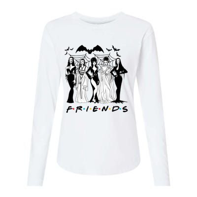 Halloween Friends Squad Goals Horror Squad Queens Womens Cotton Relaxed Long Sleeve T-Shirt