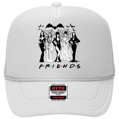 Halloween Friends Squad Goals Horror Squad Queens High Crown Mesh Back Trucker Hat