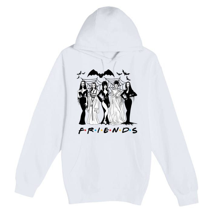 Halloween Friends Squad Goals Horror Squad Queens Premium Pullover Hoodie