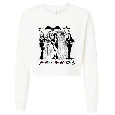 Halloween Friends Squad Goals Horror Squad Queens Cropped Pullover Crew