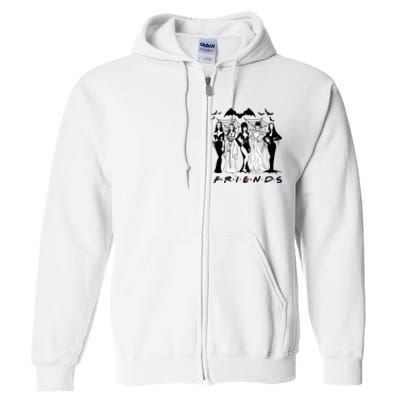 Halloween Friends Squad Goals Horror Squad Queens Full Zip Hoodie