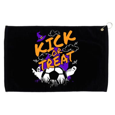 Halloween For Soccer Players With A Soccer Ball Grommeted Golf Towel