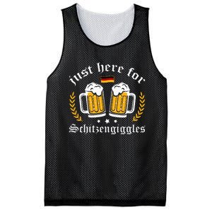 Here for Schitzengiggles Oktoberfest Group Bachelor Party Mesh Reversible Basketball Jersey Tank