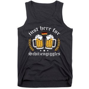 Here for Schitzengiggles Oktoberfest Group Bachelor Party Tank Top