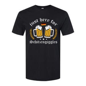 Here for Schitzengiggles Oktoberfest Group Bachelor Party Softstyle CVC T-Shirt