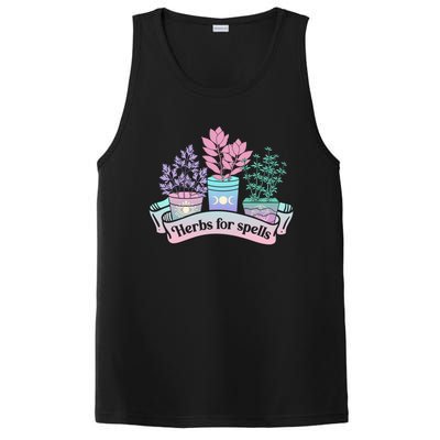 Herbs For Spells Halloween Pastel Goth Witchy Spooky Creepy Funny Gift PosiCharge Competitor Tank