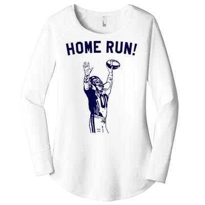 Homerun Football Sport Funny Women's Perfect Tri Tunic Long Sleeve Shirt