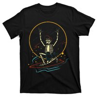 Halloween Funny Skeleton Surfing Rad Surfer T-Shirt