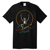 Halloween Funny Skeleton Surfing Rad Surfer Tall T-Shirt