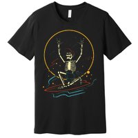 Halloween Funny Skeleton Surfing Rad Surfer Premium T-Shirt