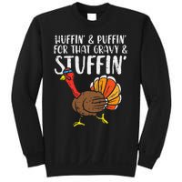 Huffin For Stuffin Running Turkey Sweatshirt