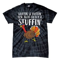 Huffin For Stuffin Running Turkey Tie-Dye T-Shirt