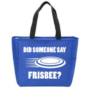 Hobby Fun Sports Player Frisbee Gift Zip Tote Bag