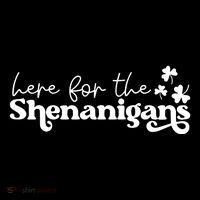 Here For Shenanigans Lucky Shamrock St Patricks Day Flatbill Hat