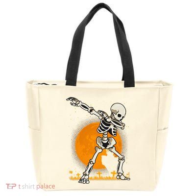 Halloween Fordabbing Skeleton Costume Zip Tote Bag