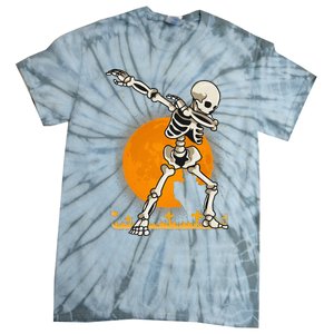 Halloween Fordabbing Skeleton Costume Tie-Dye T-Shirt