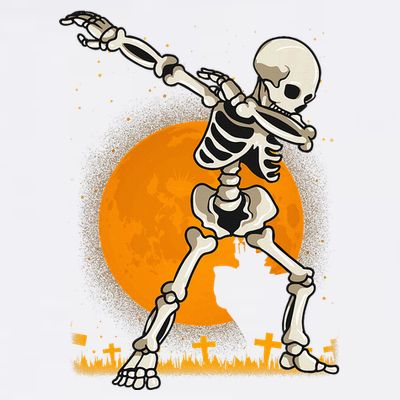 Halloween Fordabbing Skeleton Costume T-Shirt