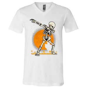 Halloween Fordabbing Skeleton Costume V-Neck T-Shirt