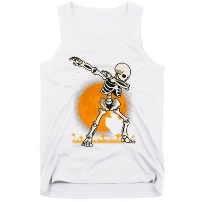 Halloween Fordabbing Skeleton Costume Tank Top