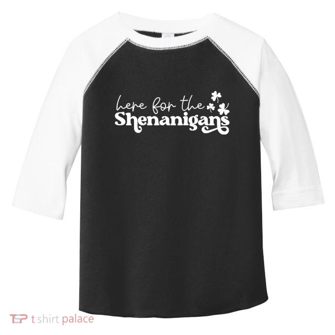 Here For Shenanigans Toddler Fine Jersey T-Shirt