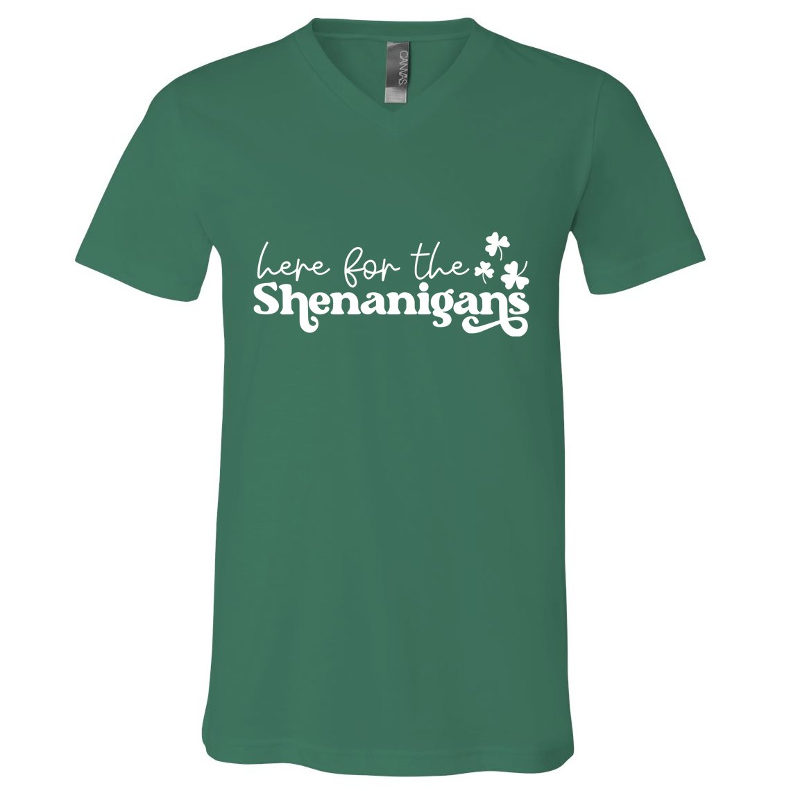 Here For Shenanigans V-Neck T-Shirt