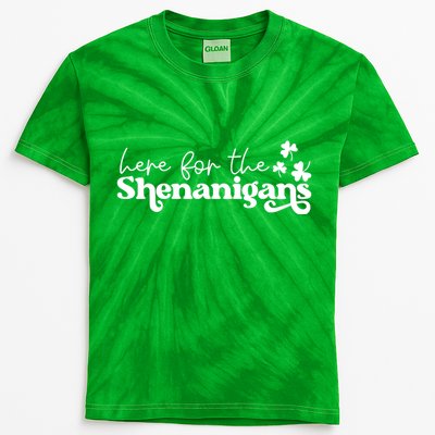 Here For Shenanigans Kids Tie-Dye T-Shirt