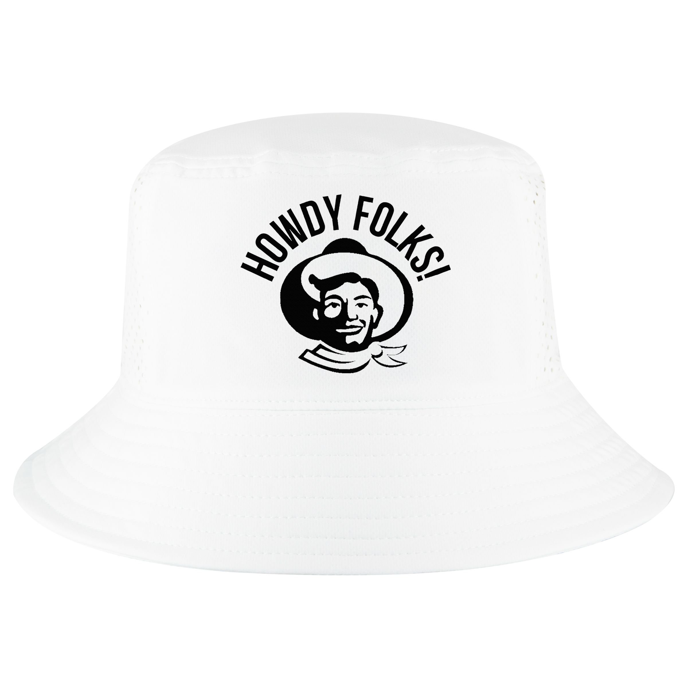 Howdy Folks State Fair Texas Cowboy Cool Comfort Performance Bucket Hat