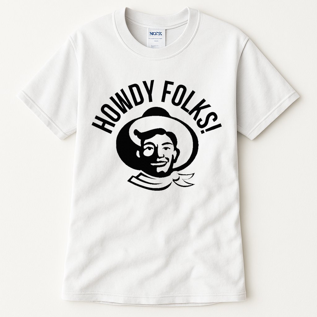 Howdy Folks State Fair Texas Cowboy Tall T-Shirt