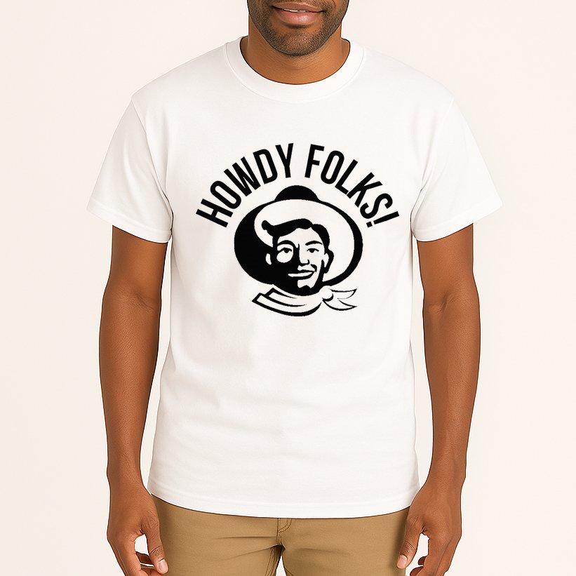 Howdy Folks State Fair Texas Cowboy Tall T-Shirt