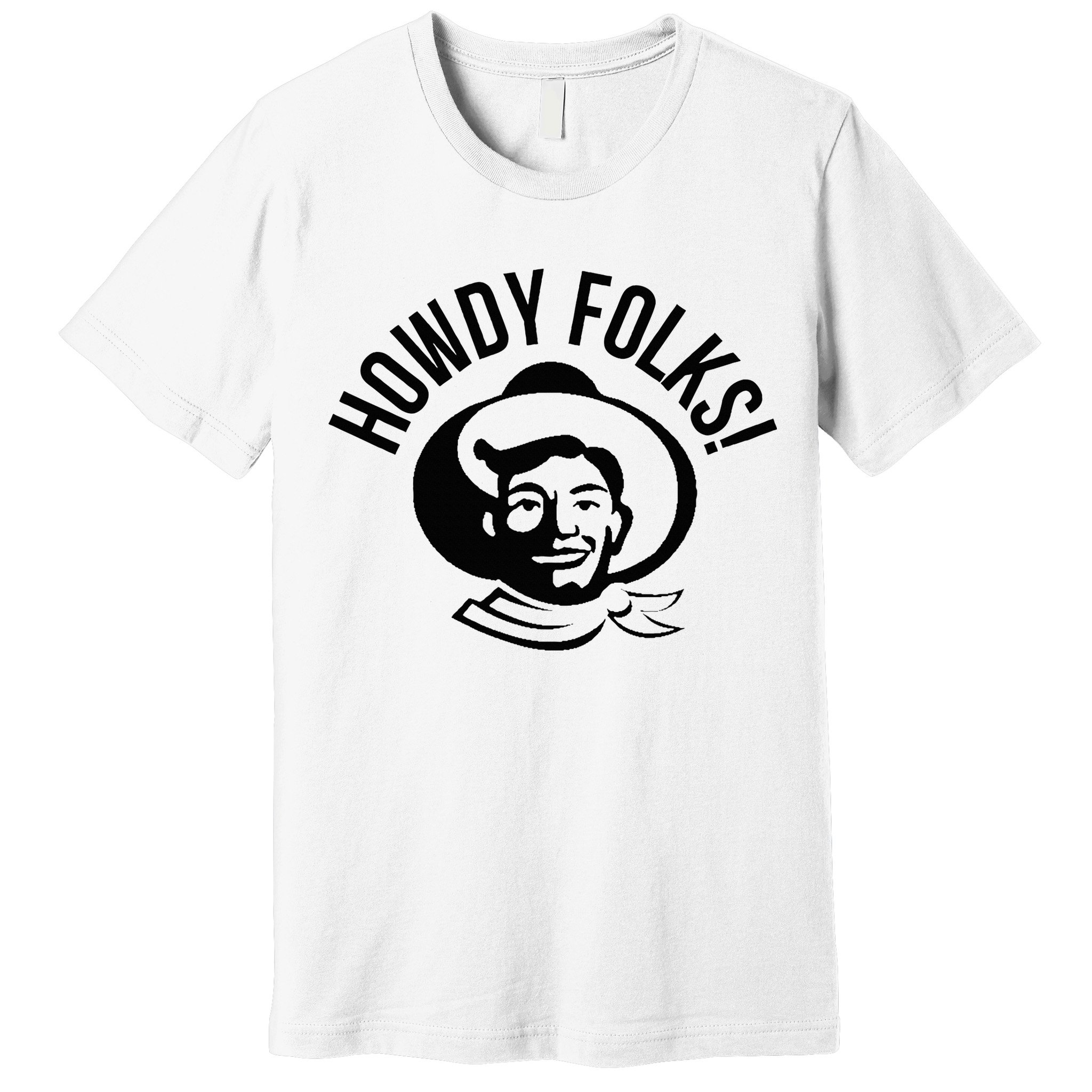 Howdy Folks State Fair Texas Cowboy Premium T-Shirt