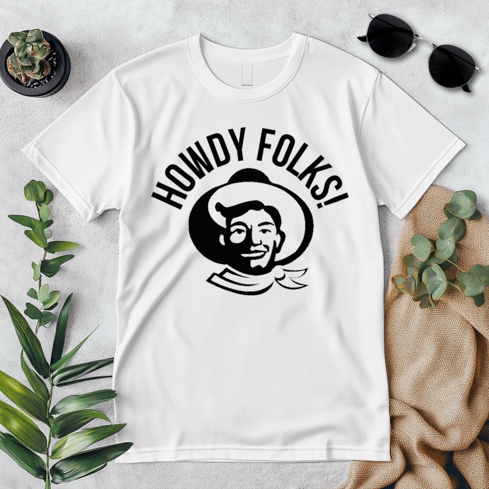 Howdy Folks State Fair Texas Cowboy Premium T-Shirt