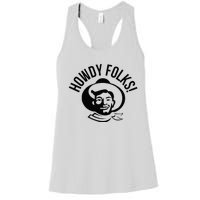 Howdy Folks State Fair Texas Cowboy Women's Racerback Tank