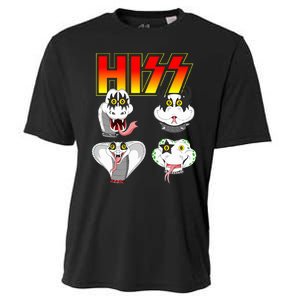 Hiss Funny Snake Lover Rock And Roll Band Gift Idea Cooling Performance Crew T-Shirt