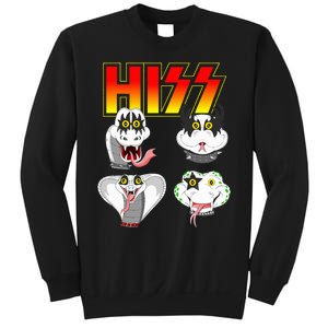 Hiss Funny Snake Lover Rock And Roll Band Gift Idea Sweatshirt