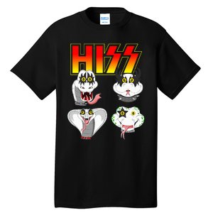 Hiss Funny Snake Lover Rock And Roll Band Gift Idea Tall T-Shirt