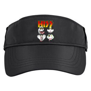 Hiss Funny Snake Lover Rock And Roll Band Gift Idea Adult Drive Performance Visor