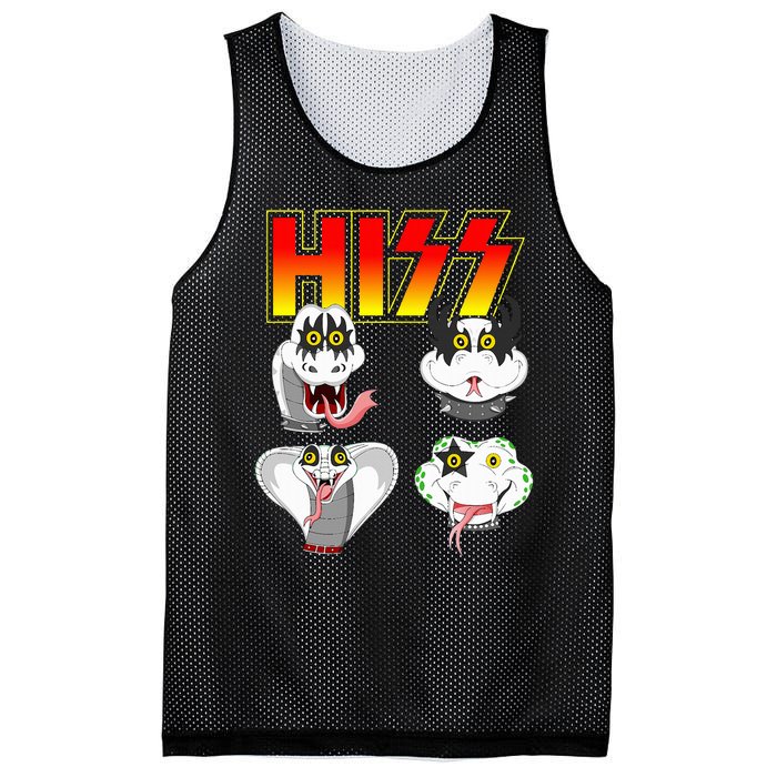 Hiss Funny Snake Lover Rock And Roll Band Gift Idea Mesh Reversible Basketball Jersey Tank