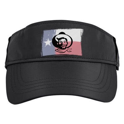 Howdy Folks State Fair Texas Cow Texas Flag Adult Drive Performance Visor