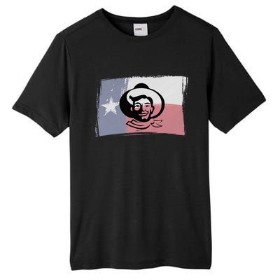 Howdy Folks State Fair Texas Cow Texas Flag Tall Fusion ChromaSoft Performance T-Shirt