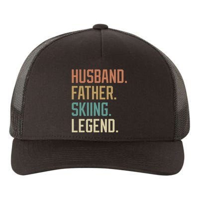 Husband Father Skiing Legend Gift For Dad Yupoong Adult 5-Panel Trucker Hat