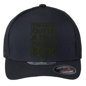 Hockey Fan Straight Outta The Penalty Box Hockey Season Gift Flexfit Unipanel Trucker Cap