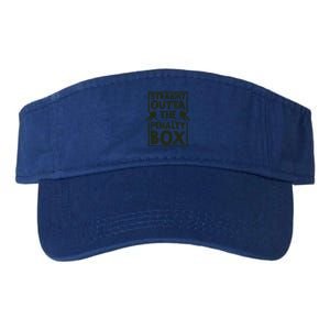 Hockey Fan Straight Outta The Penalty Box Hockey Season Gift Valucap Bio-Washed Visor